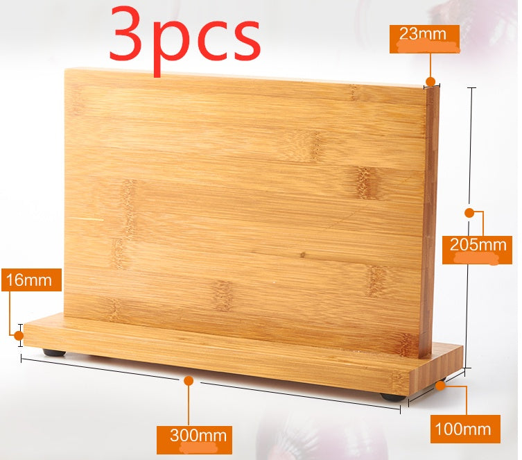 Natural bamboo magnetic knife holder for kitchen knives