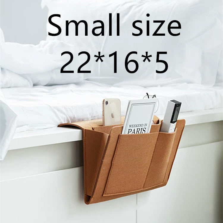 Hanging bedside pocket organiser for bedroom essentials