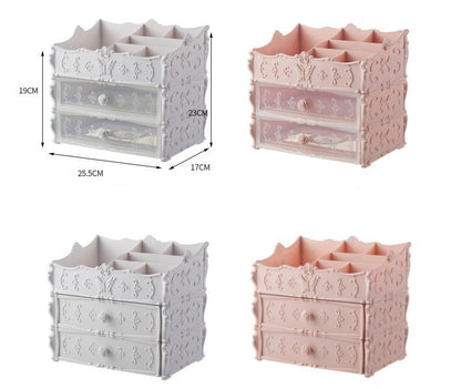 PP makeup storage organiser for bathroom and dressing tables
