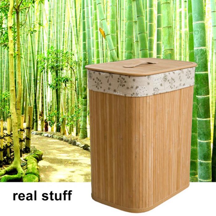 Foldable storage hamper with removable fabric liner