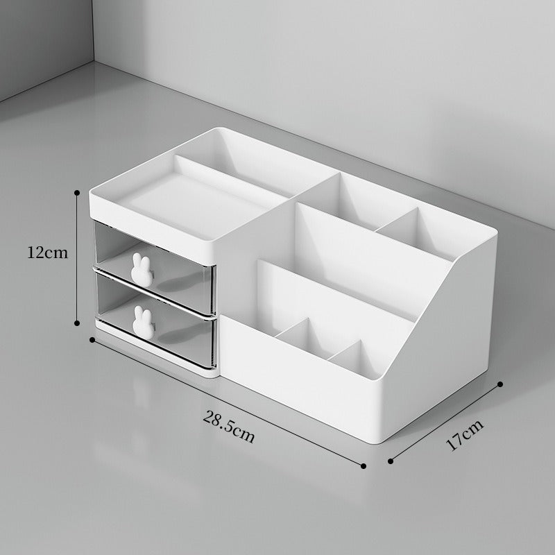 Colourful desktop drawer storage organiser for home use