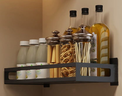 Kitchen corner organiser with dedicated cutlery and knife storage