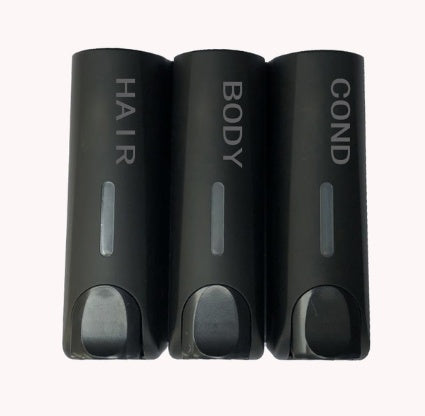 ABS bathroom dispenser for shampoo conditioner and lotion