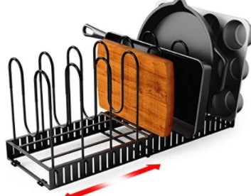 Tall kitchen storage organiser for plates cups and utensils