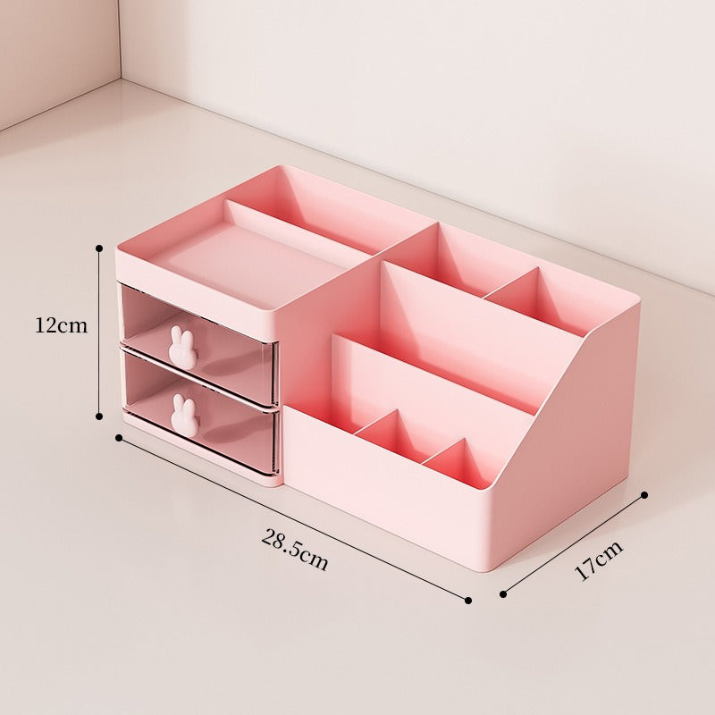 Plastic drawer organiser for makeup skincare and jewellery
