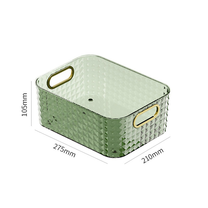 Transparent basket for lipsticks and everyday beauty accessories