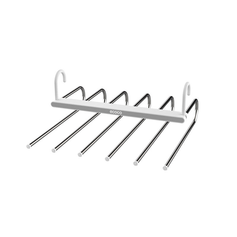 Space-saving hanger for organising trousers and jeans