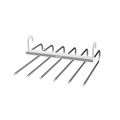 Space-saving hanger for organising trousers and jeans