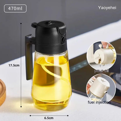 Glass olive oil sprayer for air frying baking and grilling