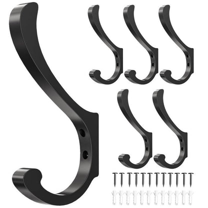 Metal coat hooks for jackets bags and everyday accessories