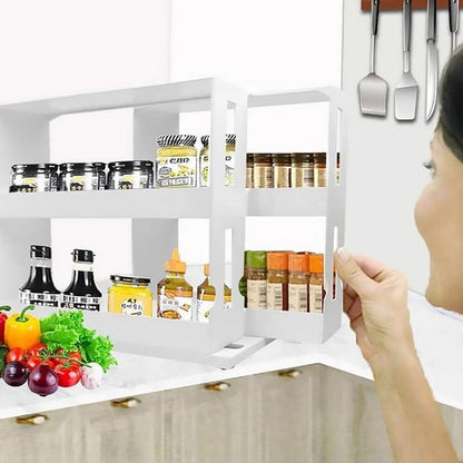 PP rotating organiser for neatly arranged spice jars