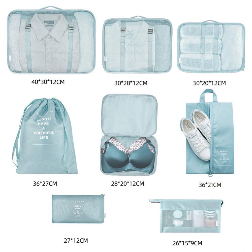 Polyester travel storage bags for clothing and underwear