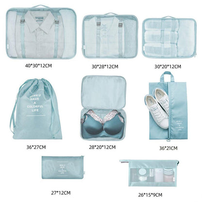 Polyester travel storage bags for clothing and underwear