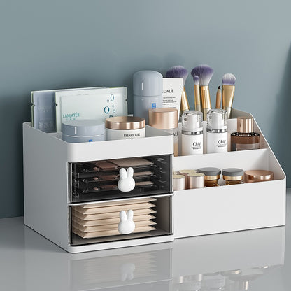 Plastic drawer organiser for makeup skincare and jewellery