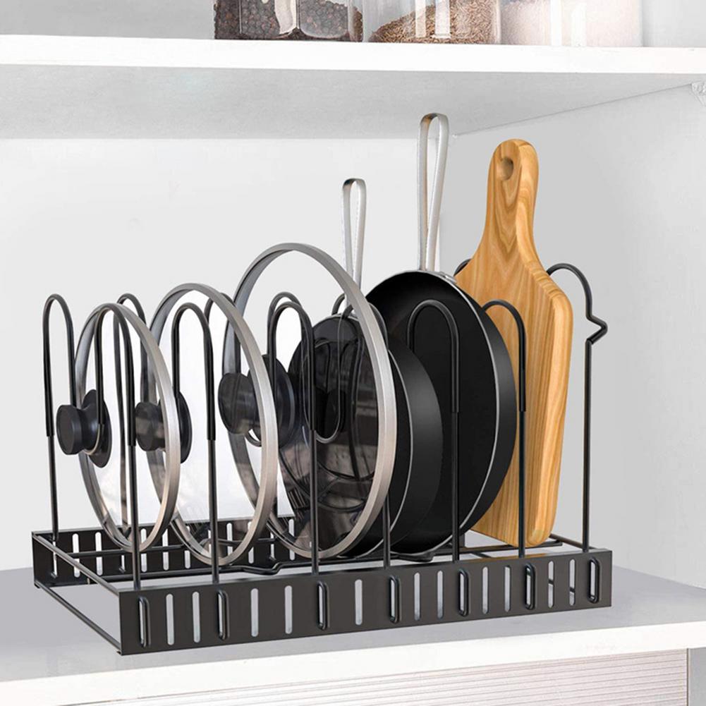 Vertical 8-level dish rack for organised kitchen storage