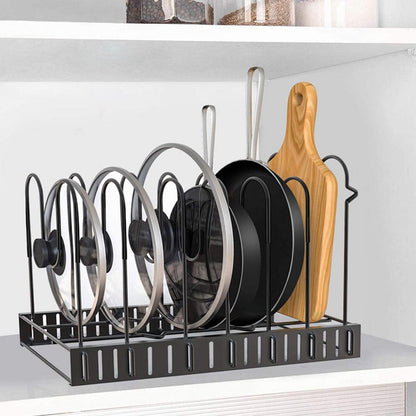 Vertical 8-level dish rack for organised kitchen storage