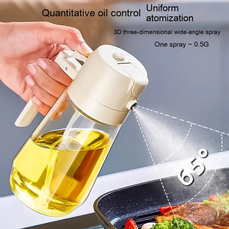 Multi-purpose oil dispenser for vinegar sauces and cooking oils