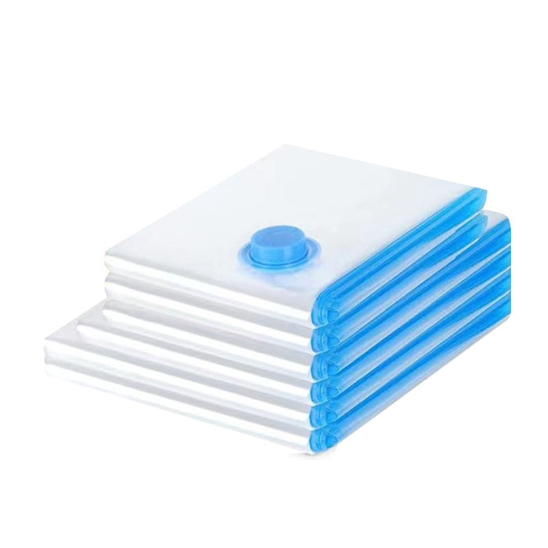 Reusable vacuum storage bags for clothes and bedding