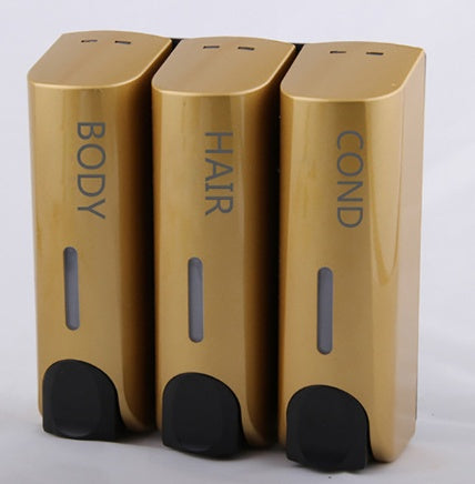 ABS bathroom dispenser for shampoo conditioner and lotion