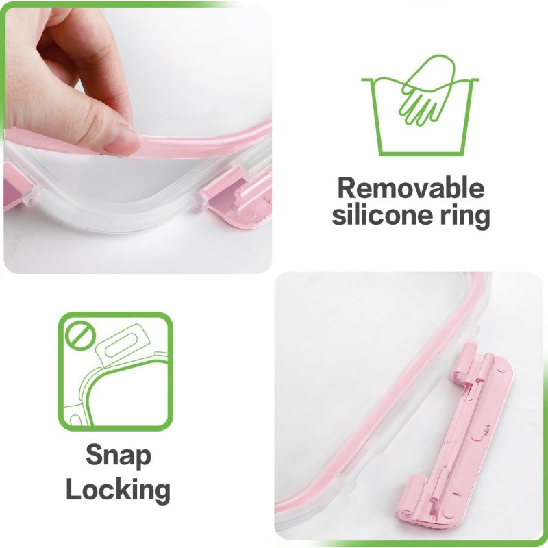 Reusable glass containers for storing leftovers and prepared meals