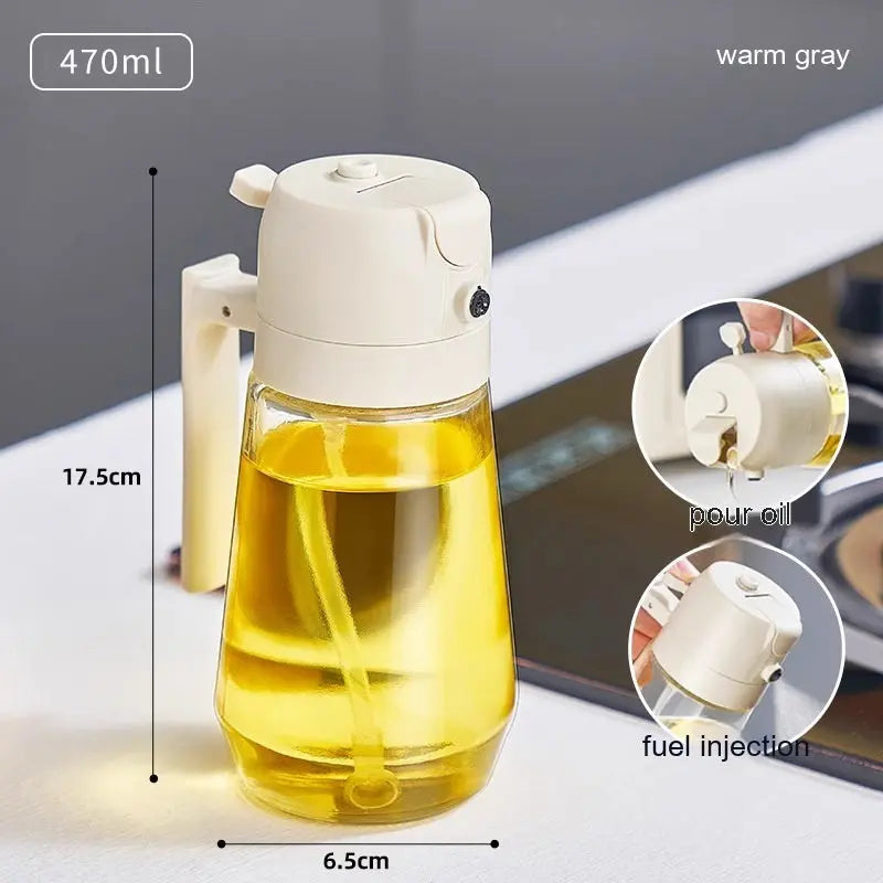 Glass olive oil sprayer for air frying baking and grilling