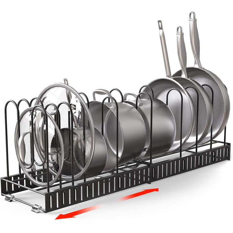 Black metal wire rack for storing and drying tableware
