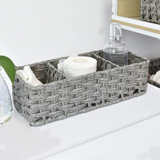 Multi-purpose tissue and storage basket for household essentials