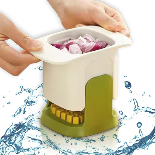 Multi-purpose fruit and vegetable slicer cup for food preparation