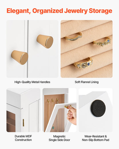 Compact rotating jewellery storage case with magnetic door