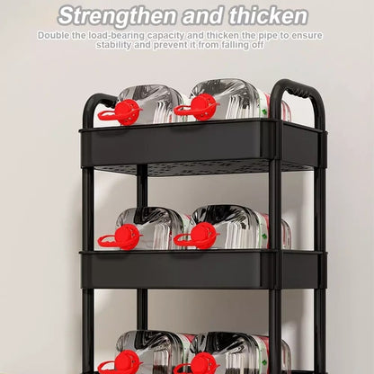Rolling organiser trolley for kitchen bathroom and laundry storage