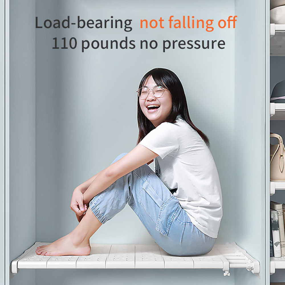 Cabinet storage shelf for separating household essentials