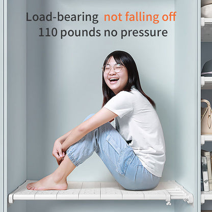 Cabinet storage shelf for separating household essentials