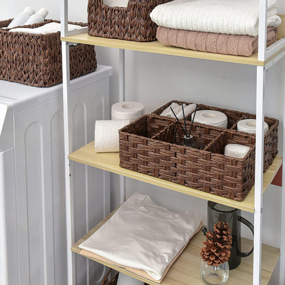 Multi-purpose tissue and storage basket for household essentials